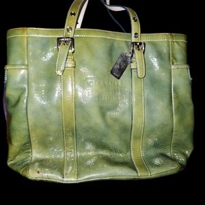 Vintage lather coach bag